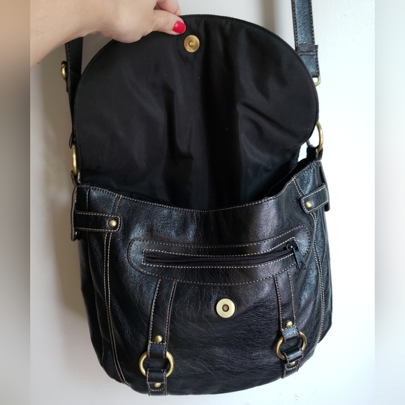 NWOT nine west leather extra large duffle purse - Picture 15 of 16